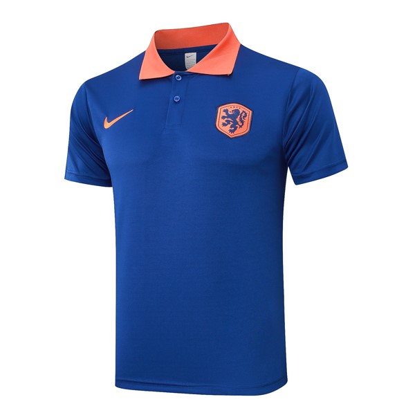 Polo Niederlande 2024-2025 Blau Orange 2